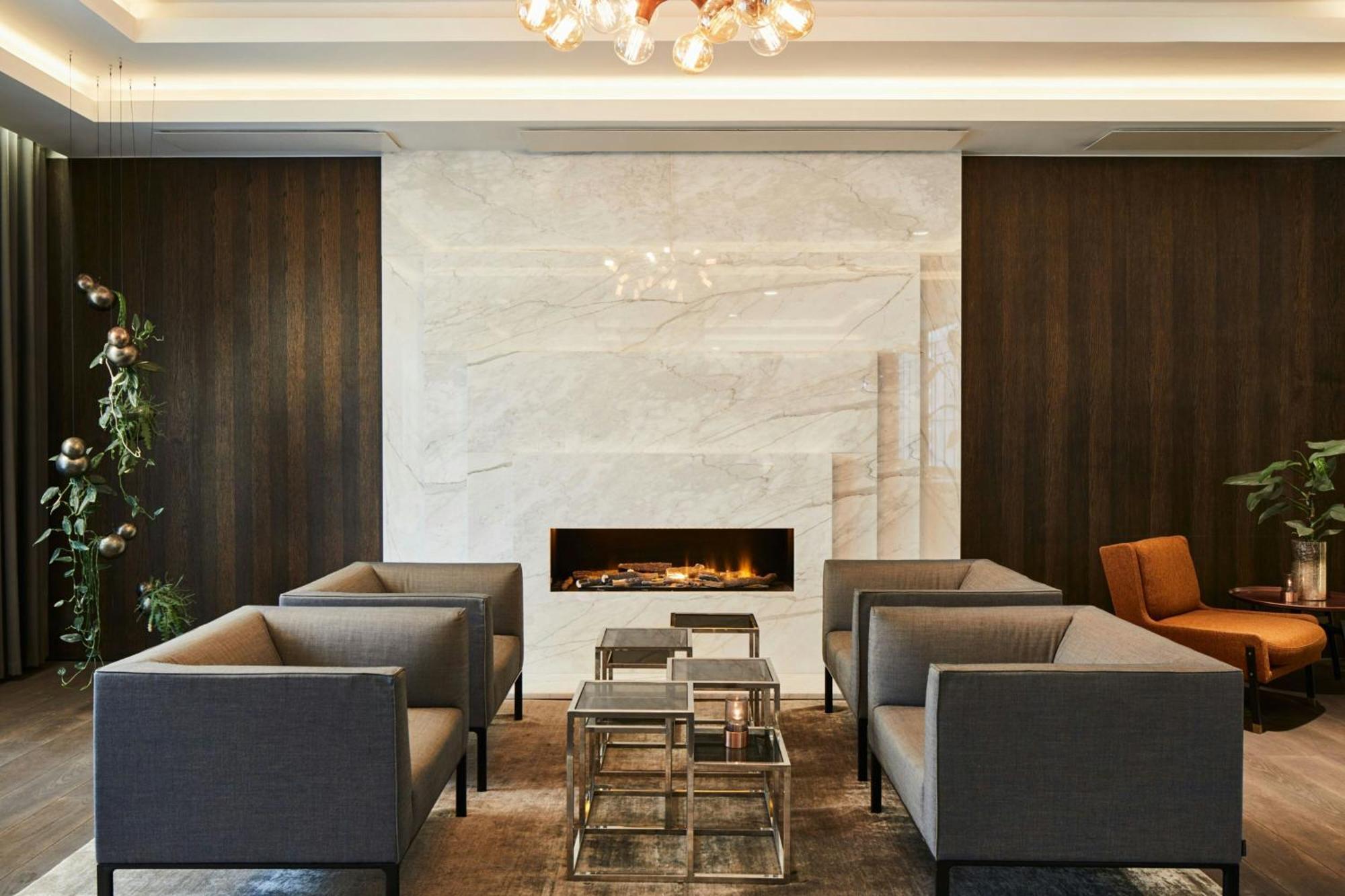 Copenhagen Marriott Hotel Extérieur photo A fireplace in a hotel